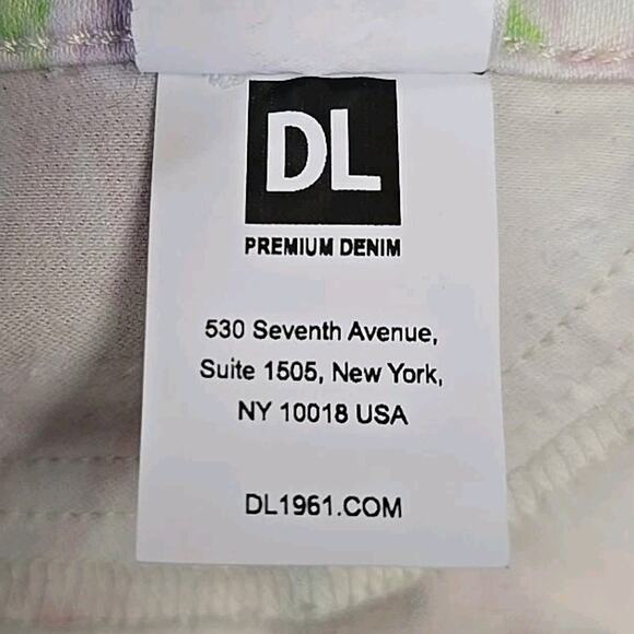 DL1961 Womens Florence Floral Jeans Sz 28 Insta Sculpt Cropped Carnival Fairy - Picture 13 of 15